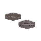 Air Freshener - Laysons Logo and Classic Air ride Mercedes SEL